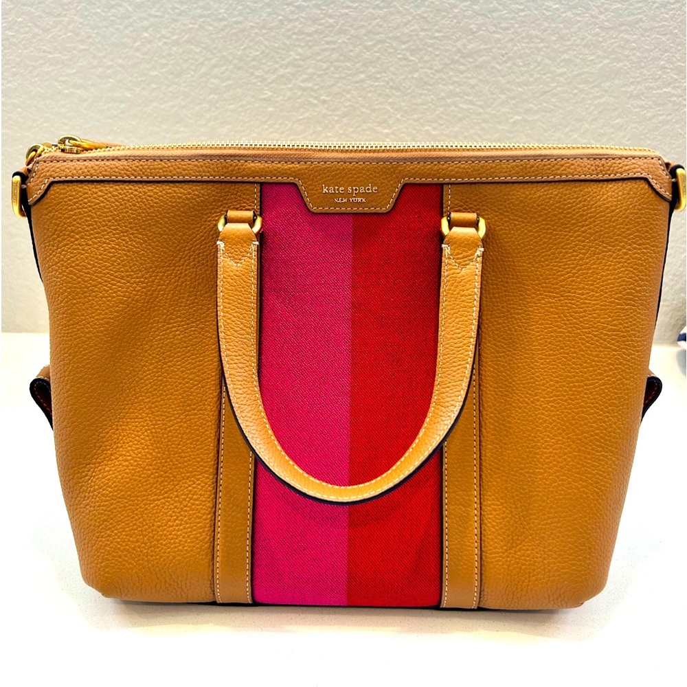 Kate Spade racing stripe tote, NWT